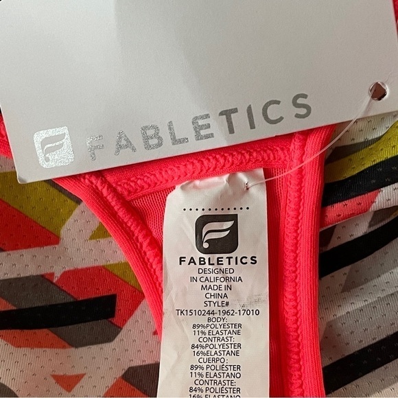 Fabletics Norwalk tank multicolor NWT XXS - Picture 6 of 6